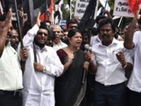 தூத்துக்குடி துப்பாக்கிசூடு- திமுக கண்டன ஆர்ப்பாட்டம் கனிமொழி கைது