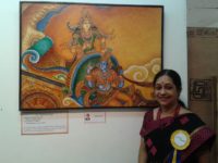 மியூரல் ஓவிய கண்காட்சியில் இடம் பிடித்த சென்னை ஓவியரின் படங்கள்