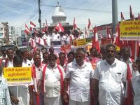 பெட்ரோல், டீசல், கேஸ் விலை உயர்வை கண்டித்தும், சூதாட்டத்தை ஒழிக்க கோரியும் பெரம்பலூரில் ஐ.ஜே.கே கண்டன ஆர்ப்பாட்டம்
