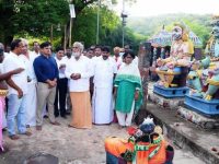 சிறுவாச்சூர் கோவில் சாமி சிலைகள் புனரமைக்கும் பணி: அமைச்சர் சேகர்பாபு ஆய்வு!