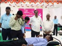 அஸ்வின்ஸ் குழுமம் சார்பில் 10 ஆம் ஆண்டு ரத்த தான முகாம்! நிறுவனர் கே.ஆர்.வி கணேசன் தொடங்கி வைத்தார்.