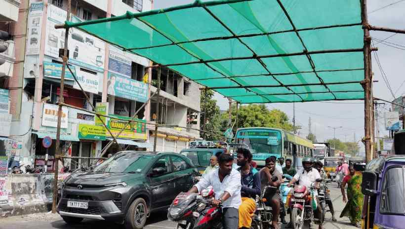 பெரம்பலூர்: நகரில் சிக்னல், பஸ் ஸ்டாப்களில் நிழற்பந்தல் அமைத்து தர பொதுமக்கள் கோரிக்கை!
