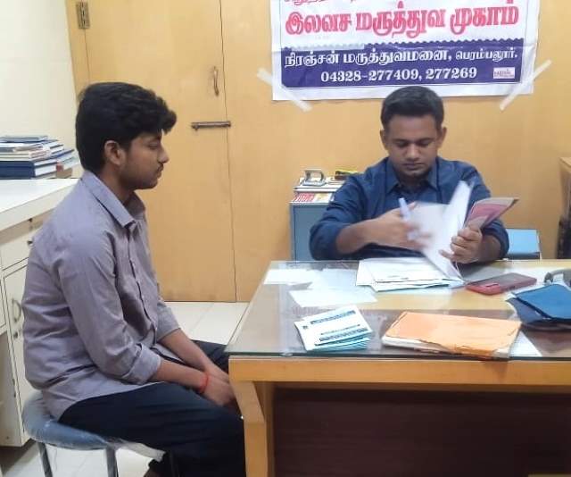 பெரம்பலூர்: நிரஞ்சன் மருத்துவமனை சார்பில், பொது மற்றும் சிறுநீர அறுவை சிகிச்சை முகாம்!