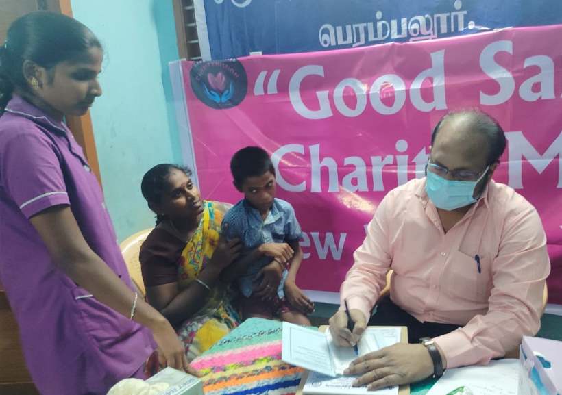 பெரம்பலூர் அற்புதா மருத்துவமனை சார்பில் மனவளர்ச்சி குன்றிய குழந்தைகளுக்கு மருத்துவ சிகிச்சை முகாம்!