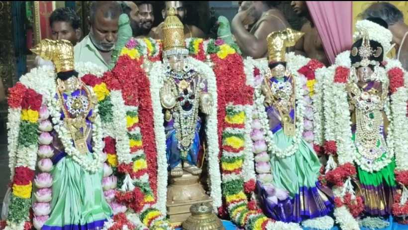 பெரம்பலூர்: மதனகோபால் சாமி கோவிலில் ஆண்டாள் திருக்கல்யாணம்; எம்.எல்.ஏ சிவக்குமார் கலந்து கொண்டார்.