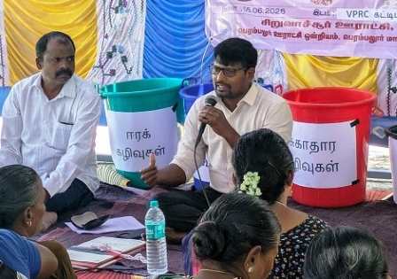 பெரம்பலூர்: உலக சுற்றுச்சூழல் தின சிறப்பு கிராமசபை கூட்டம்; சிறுவாச்சூரில் DRDA P.D சு.தேவநாதன் கலந்து கொண்டார்.