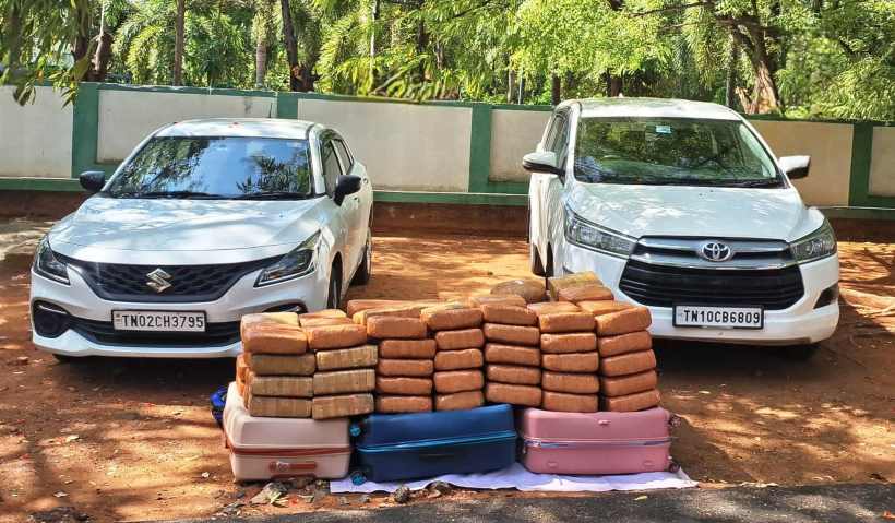 பெரம்பலூர்: ரூ. 1 கோடியே 17. 5 லட்சம் மதிப்புள்ள 235 கிலோ கஞ்சா பறிமுதல்; 3 பேர் கைது! 3 பேர் தப்பி ஓட்டம்!