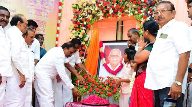 என்னைத் தன் தோளில் தாங்கிய மனிதர்தான் குன்னம் ராஜேந்திரன்: ஆ.இராசா எம்.பி பேச்சு!